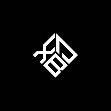 Beyazların arka planında XDB harfi logo tasarımı. XDB yaratıcı harflerin baş harfleri logo kavramı. XDB harf tasarımı.