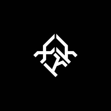 Beyaz arkaplanda XKK harf logosu tasarımı. XKK yaratıcı harflerin baş harfleri logo kavramı. XKK harf tasarımı.