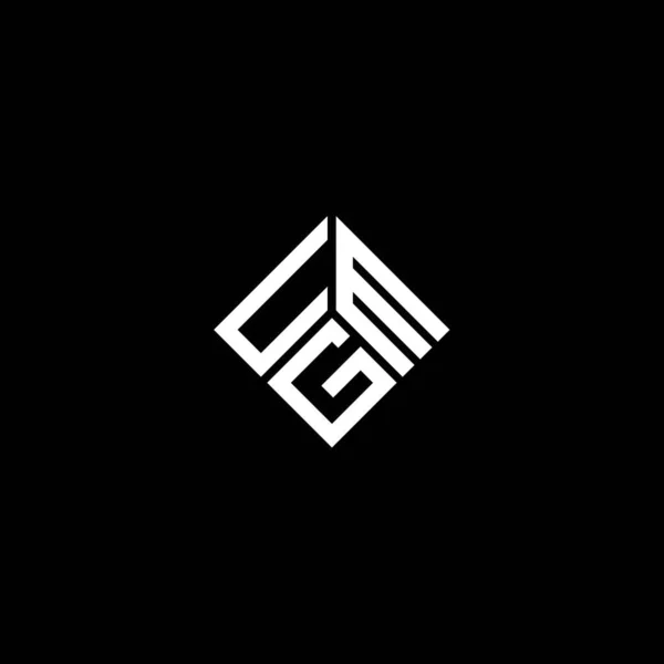 Diseño Del Logotipo Letra Umg Sobre Fondo Blanco Umg Iniciales — Vector de stock