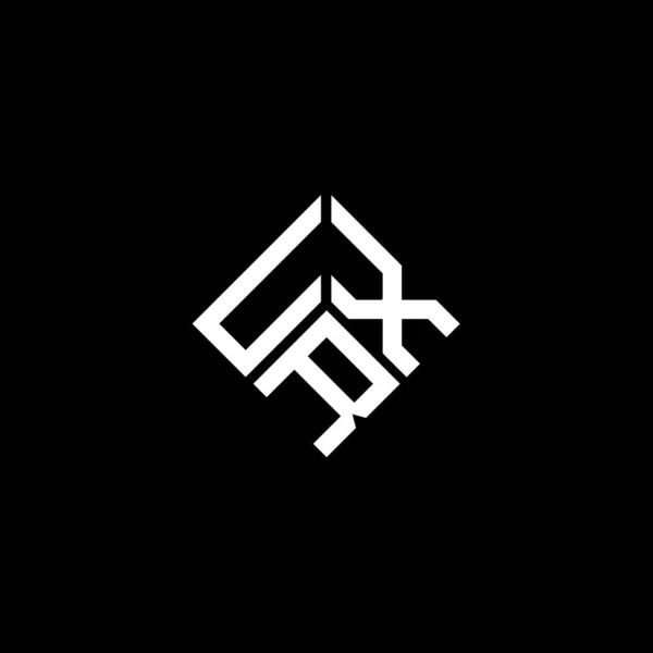 Uxr Brev Logotyp Design Vit Bakgrund Uxr Kreativa Initialer Brev — Stock vektor