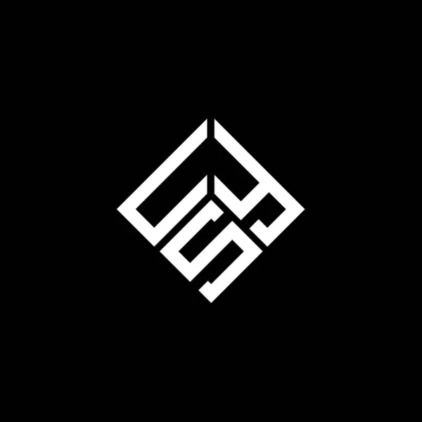 Uys Písmeno Logo Design Bílém Pozadí Uys Kreativní Iniciály Koncept — Stockový vektor