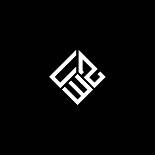 Uzw Letter Logo Design White Background Uzw Creative Initials Letter — Stock Vector