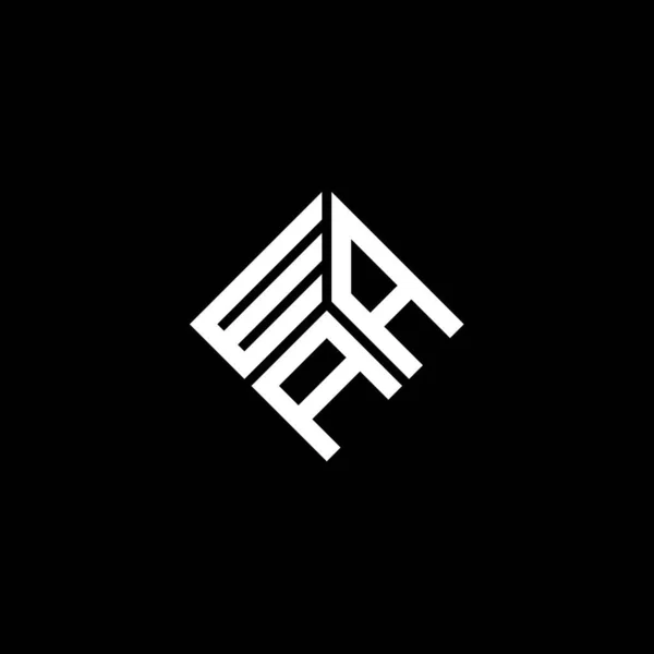 Waa Letter Logo Design White Background Waa Creative Initials Letter — ストックベクタ