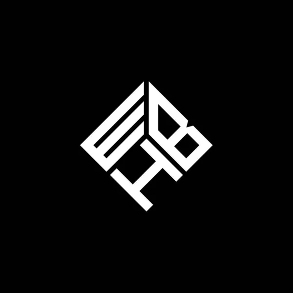 Wbh Letter Logo Design White Background Wbh Creative Initials Letter — Stock vektor