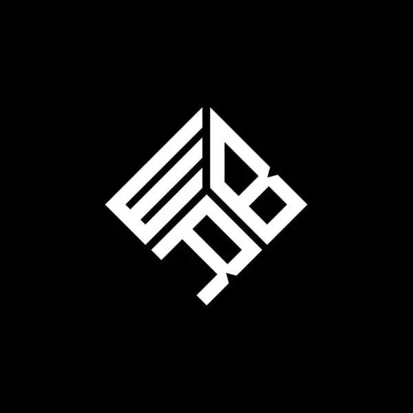 Wbr Letter Logo Design White Background Wbr Creative Initials Letter — Vettoriale Stock