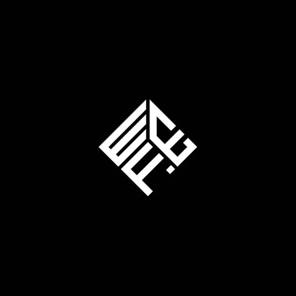Wef Letter Logo Design White Background Wef Creative Initials Letter — Stock vektor