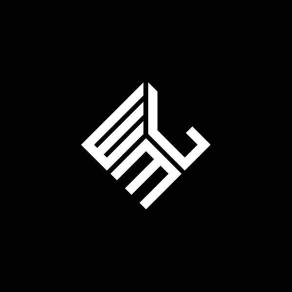 Wlm Letter Logo Design White Background Wlm Creative Initials Letter — Wektor stockowy