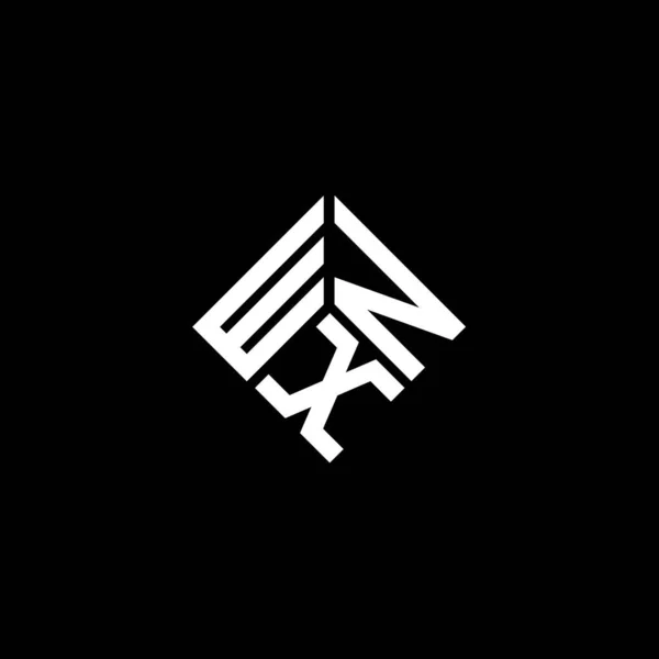Logo Della Lettera Wnx Sfondo Bianco Logo Creativo Delle Iniziali — Vettoriale Stock