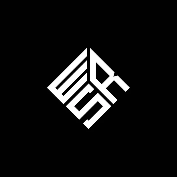 Wrs Letter Logo Design White Background Wrs Creative Initials Letter — Stock Vector