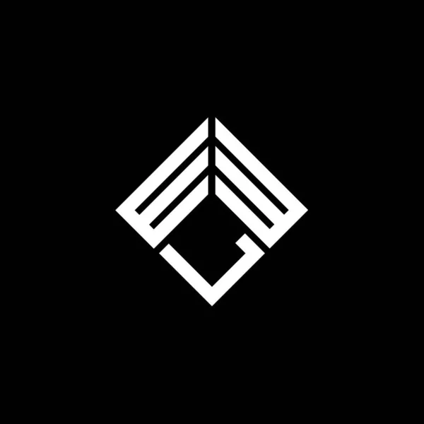 Wwl Logo Ontwerp Witte Achtergrond Wwl Creatieve Initialen Letter Logo — Stockvector