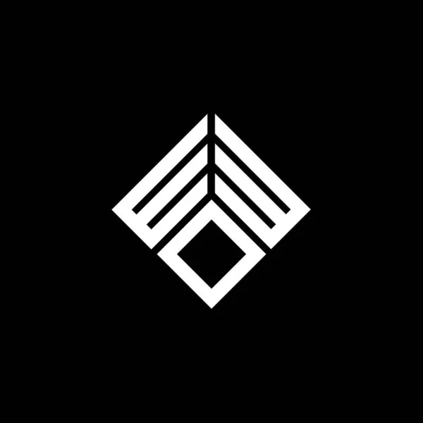 Wwo Letter Logo Design White Background Wwo Creative Initials Letter — Stockvektor
