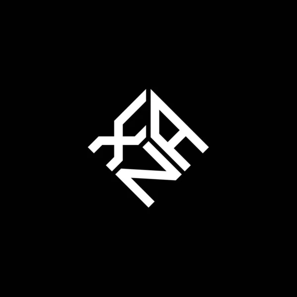 Xan Letter Logo Design White Background Xan Creative Initials Letter — 图库矢量图片