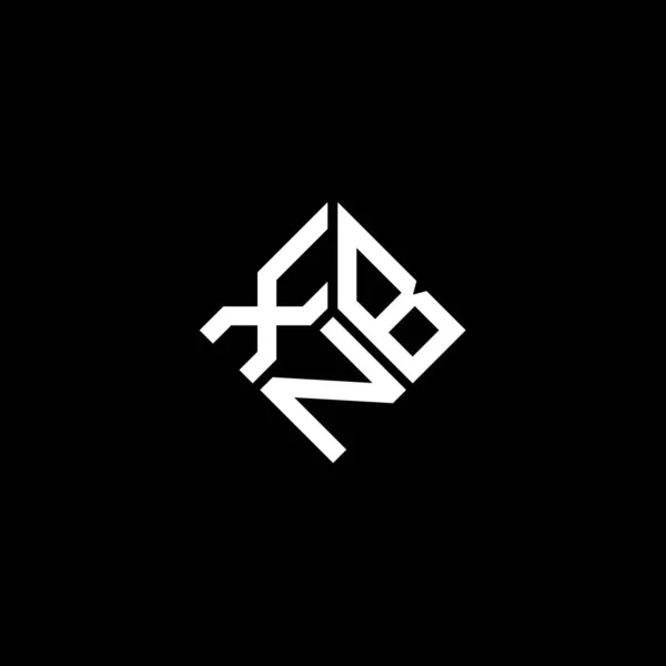 Xbn Bokstav Logotyp Design Vit Bakgrund Xbn Kreativa Initialer Brev — Stock vektor