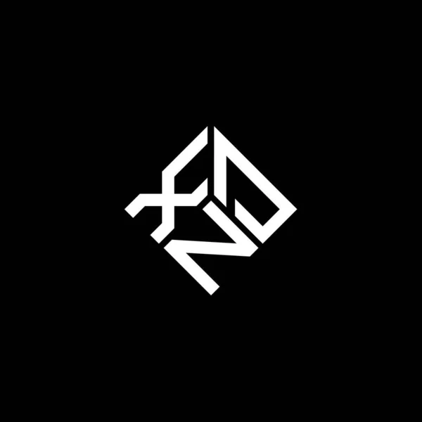 Xdn Letter Logo Design White Background Xdn Creative Initials Letter — Stock vektor