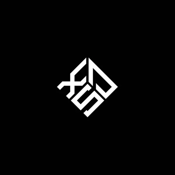 白い背景にXds文字のロゴデザイン Xdsクリエイティブイニシャルレターロゴコンセプト Xds文字デザイン — ストックベクタ