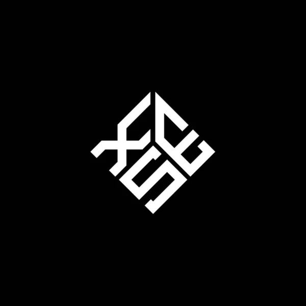 Xes Letter Logo Design White Background Xes Creative Initials Letter — Image vectorielle
