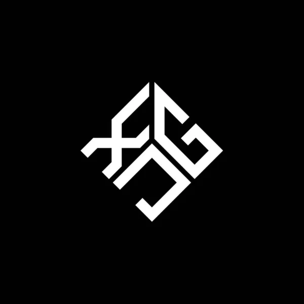Modèle Logo Lettre Xgj Sur Fond Blanc Xgj Initiales Créatives — Image vectorielle