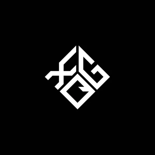 Xgq Letter Logo Design White Background Xgq Creative Initials Letter — 图库矢量图片