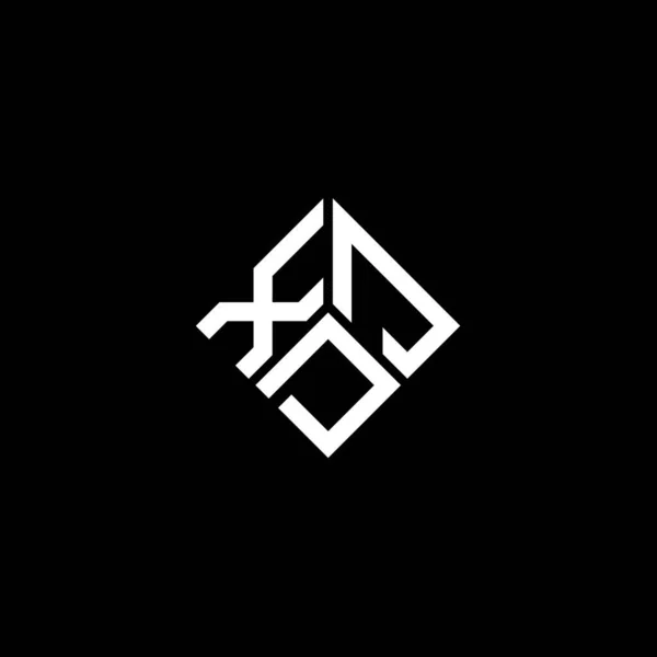 Xjd Letter Logo Ontwerp Witte Achtergrond Xjd Creatieve Initialen Letter — Stockvector