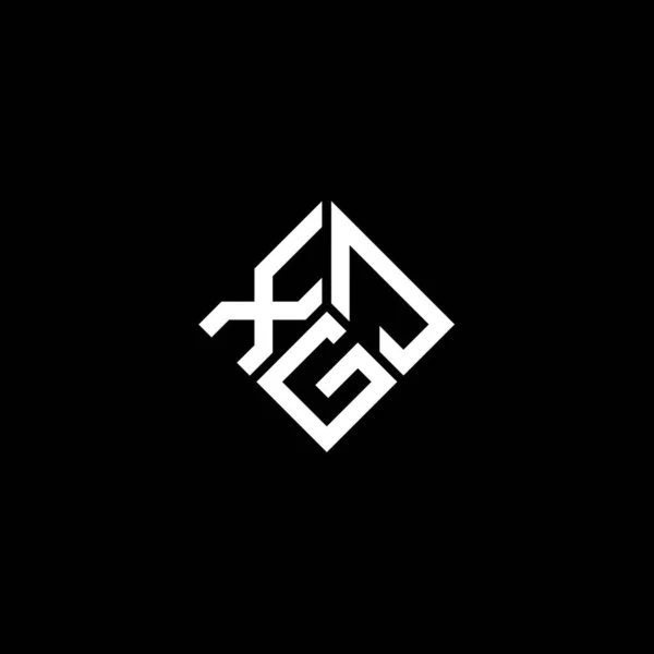 ホワイトを基調としたXjgのロゴデザイン Xjgクリエイティブイニシャルレターロゴコンセプト Xjgの文字デザイン — ストックベクタ