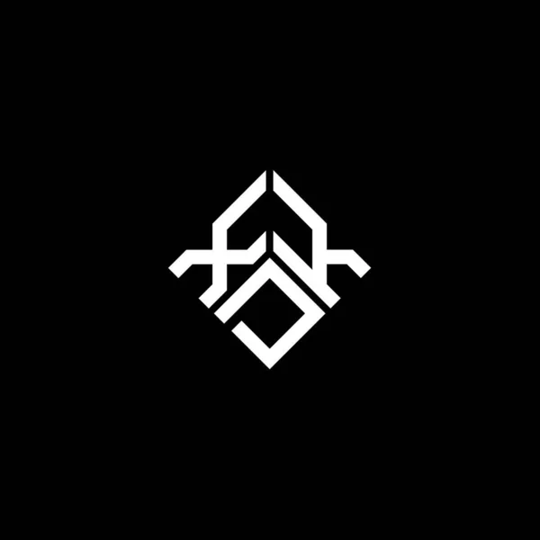 Σχεδιασμός Λογότυπου Γραμμάτων Xkd Λευκό Φόντο Έννοια Λογοτύπου Δημιουργικά Αρχικά — Διανυσματικό Αρχείο