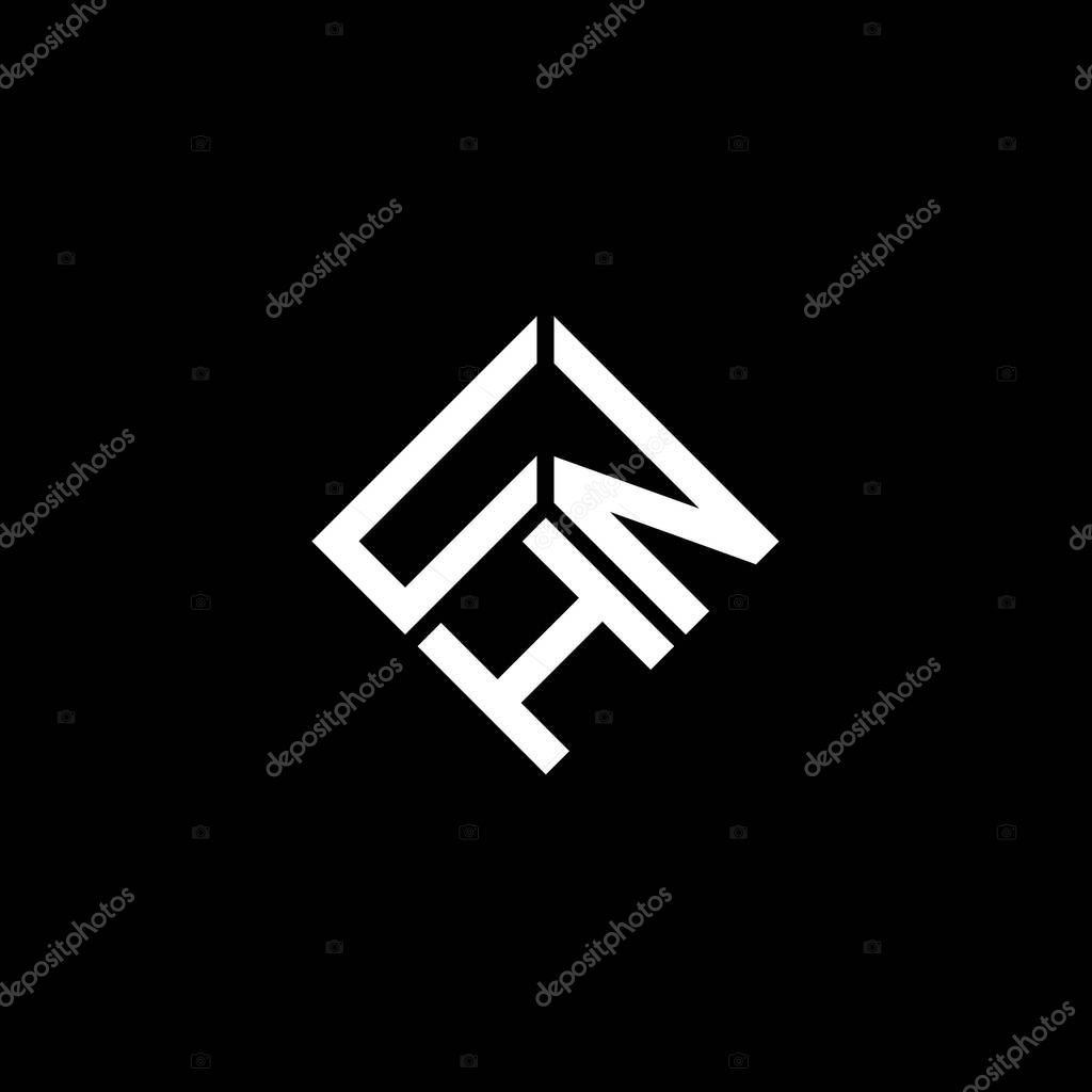 Diseño del logotipo de la letra UNH sobre fondo blanco. UNH iniciales