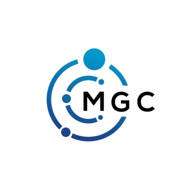 Beyaz arka planda MGC harfli teknoloji logosu tasarımı. MGC 'nin baş harfleri IT logosu konsepti. MGC harf tasarımı.