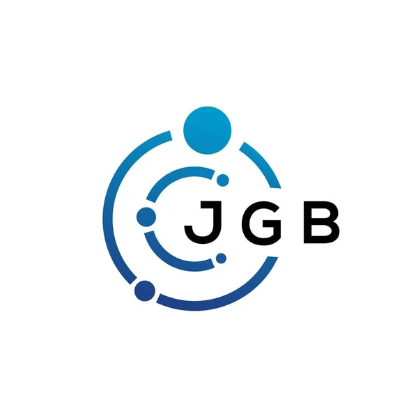Jgb Letter Technology Logo Design Auf Weißem Hintergrund Jgb Kreative — Stockvektor