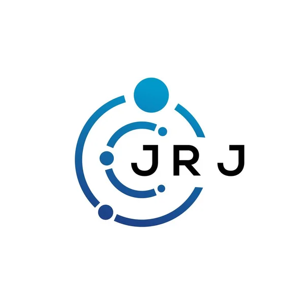 Jrj Літерний Дизайн Логотипу Білому Тлі Творчі Ініціали Jrj Посилаються — стоковий вектор
