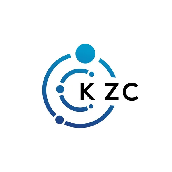 Kzc字母技术标识的白底设计 Kzc创意首字母缩写It标识概念 Kzc字母设计 — 图库矢量图片