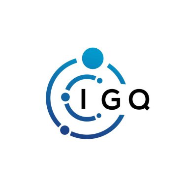 Beyaz arka planda IGO harfli teknoloji logosu tasarımı. IGO 'nun baş harfleri IT logosu. IGO harf tasarımı.
