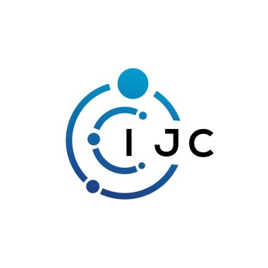 Beyaz arka planda IJC harfli teknoloji logosu tasarımı. IJC yaratıcı harflerin baş harfleri IT logosu konsepti. IJC harf tasarımı.