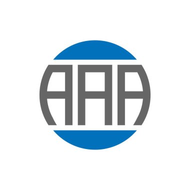 AAA letter logo design on white background. AAA creative initials circle logo concept. AAA letter design.