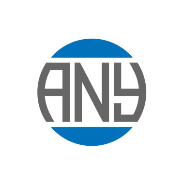 Beyaz arka planda herhangi bir harf logosu tasarımı. Herhangi bir yaratıcı paraf dairesi logosu konsepti. Herhangi bir harf tasarımı.