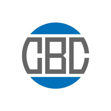 Beyaz arka planda CBC harf logosu tasarımı. CBC yaratıcı paraf dairesi logosu. CBC harf tasarımı.