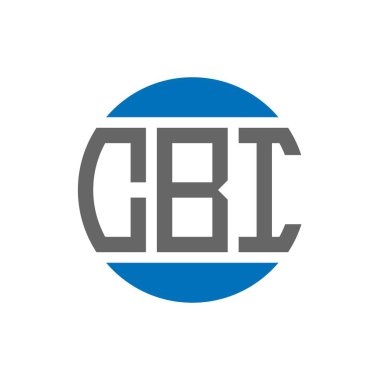 Beyaz arka planda CBI harf logosu tasarımı. CBI yaratıcı paraf daire logosu konsepti. CBI harf tasarımı.