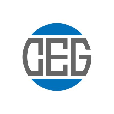 Beyaz arkaplanda CEG harf logosu tasarımı. CEO 'nun yaratıcılığının baş harfleri daire logosu. CEG harf tasarımı.