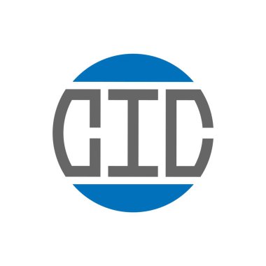 Beyaz arka planda CIC harf logosu tasarımı. CIC yaratıcı paraf dairesi logosu. CIC harf tasarımı.