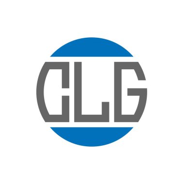 Beyaz arkaplanda CLG harf logosu tasarımı. CLG yaratıcı paraf dairesi logosu. CLG harf tasarımı.