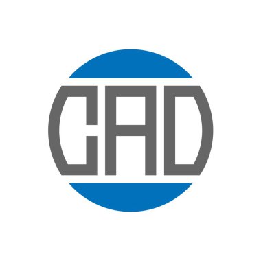 Beyaz arka planda CAO harfi logo tasarımı. CAO yaratıcı paraf dairesi logosu. CAO harf tasarımı.