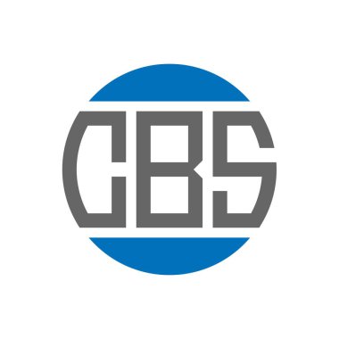 Beyaz arka planda CBS mektup logosu tasarımı. CBS yaratıcı paraf daire logosu konsepti. CBS harf tasarımı.