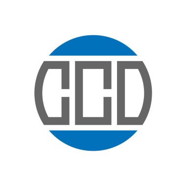 Beyaz arka planda CCO harf logosu tasarımı. CCO yaratıcı paraf dairesi logosu. CCO harf tasarımı.