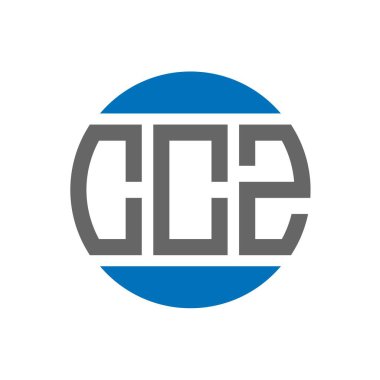 Beyaz arka planda CCZ harf logosu tasarımı. CCZ yaratıcı paraf dairesi logosu. CCZ harf tasarımı.