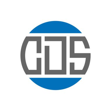 Beyaz arka planda CDS harf logosu tasarımı. CDS yaratıcı baş harfler daire logosu kavramı. CDS harf tasarımı.