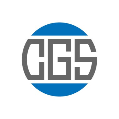 Beyaz arka planda CGS harfi logo tasarımı. CGS yaratıcı paraf dairesi logosu konsepti. CGS harf tasarımı.