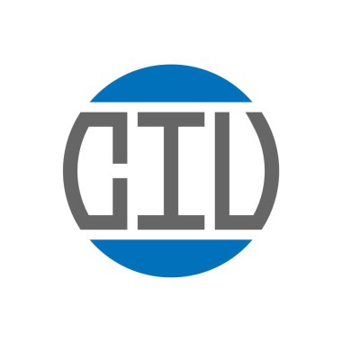 Beyaz arka planda CIV harf logosu tasarımı. CIV yaratıcı paraf dairesi logosu. CIV harf tasarımı.