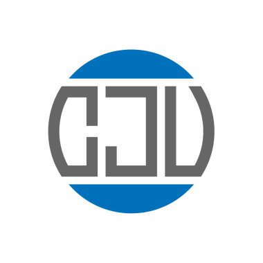 Beyaz arka planda CJV harf logosu tasarımı. CJV yaratıcı paraf dairesi logosu. CJV harf tasarımı.