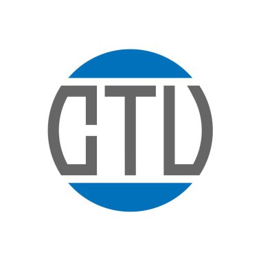 Beyaz arkaplanda CTV harf logosu tasarımı. CTV yaratıcı baş harfler daire logosu konsepti. CTV harf tasarımı.