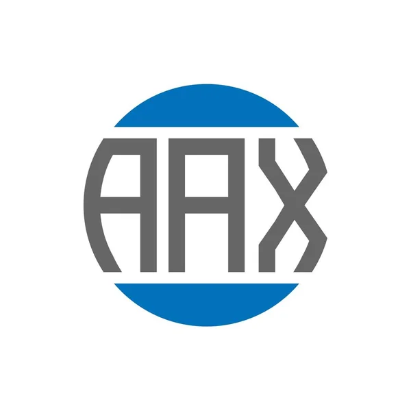 Logo Lettera Aax Sfondo Bianco Aax Creative Iniziali Cerchio Logo — Vettoriale Stock