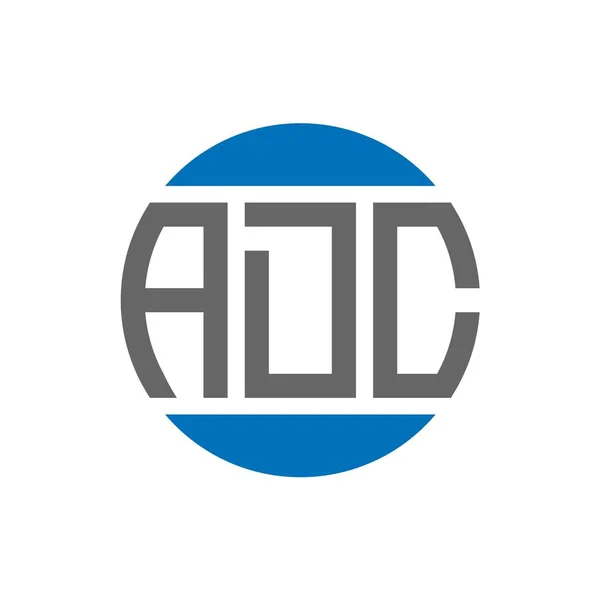 Adc Logo Design Auf Weißem Hintergrund Adc Kreative Initialen Kreis — Stockvektor